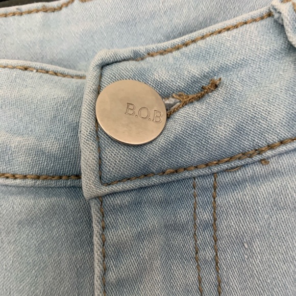 Light Wash Distressed Fashion Nova Jeans - Picture 2 of 16